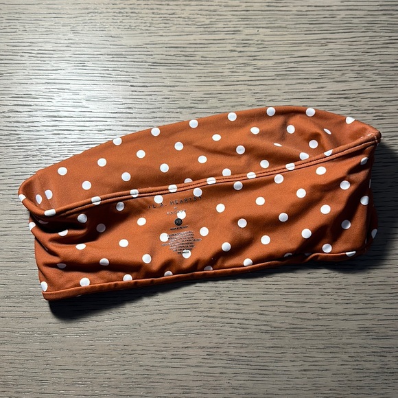 Polka Dot Bandeau Bikini Top - Picture 7 of 9